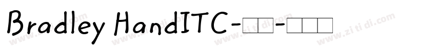 Bradley HandITC-常规字体转换